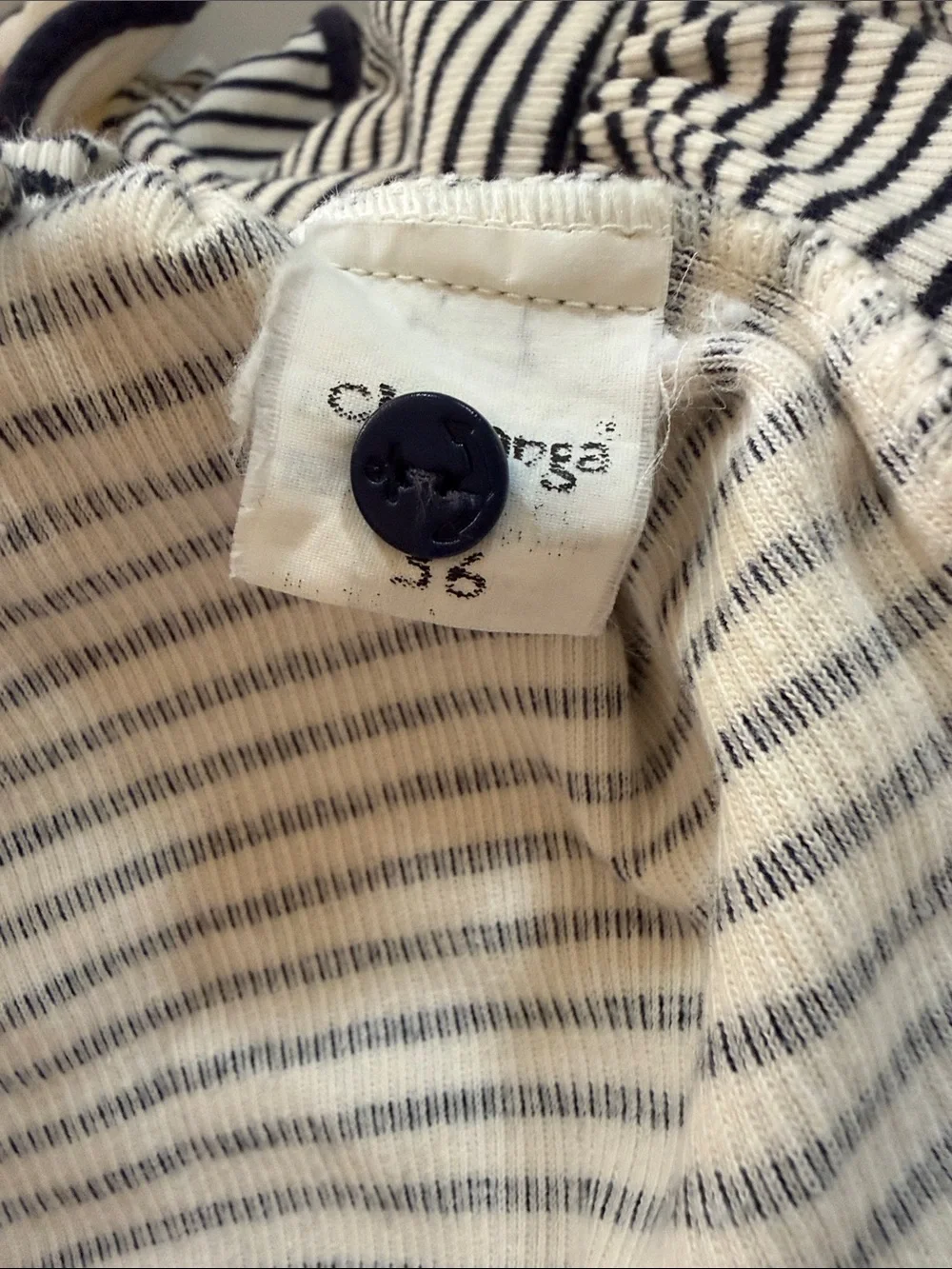 Mini CHARANGA Striped Navy and White Sleeveless Cotton Dress for Girls
